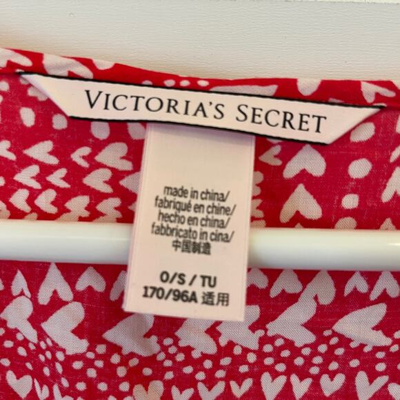 Victoria’s Secret Heart Print Tie Front Kimono/Robe/Cover-Up - Picture 6 of 7